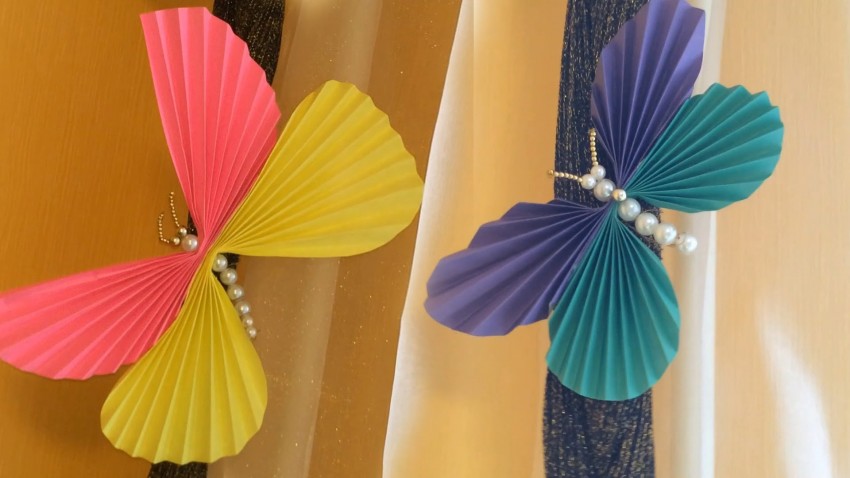 Объемная бабочка из цветной бумаги своими руками: мастер-класс