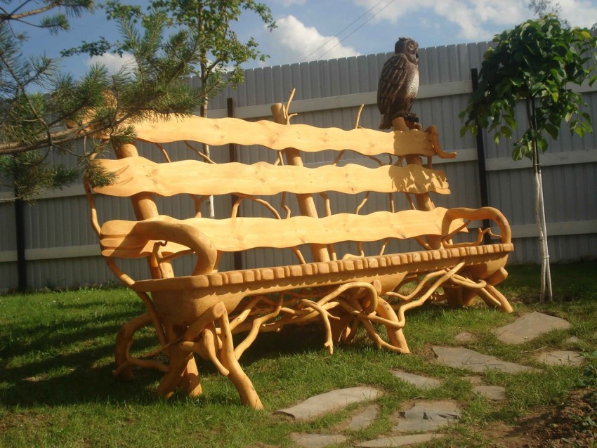 Садовая мебель из дерева для детей