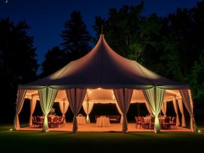 Свадебный шатер без паники: как выбрать и организовать аренду шатра для идеального торжества