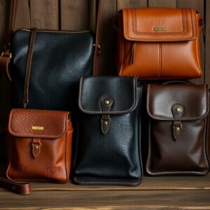 Вертикальные кожаные сумки: стиль, который тянет взгляд вверх